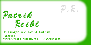 patrik reibl business card